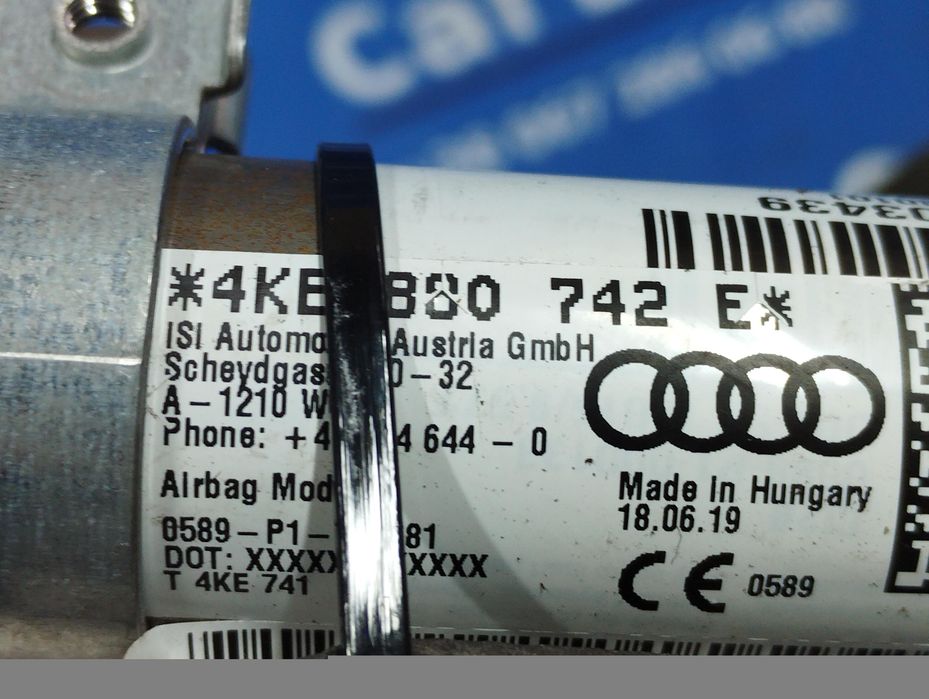 Шторка Audi E Tron Подушка безпеки бокова Разборка tron Шрот