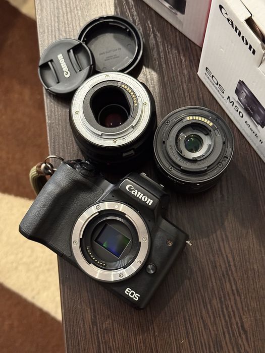 Canon M 50 mark ii + Canon 15-45mm + Canon 50mm + Адаптер