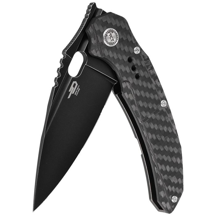 Nóż składany Bestech Exploit Black Titanium/CF, Black (BT2005G)