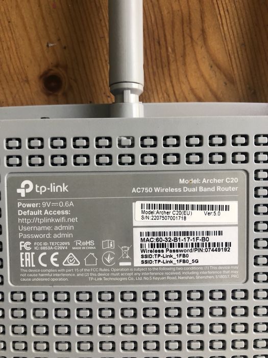 Router tp link Archer C20