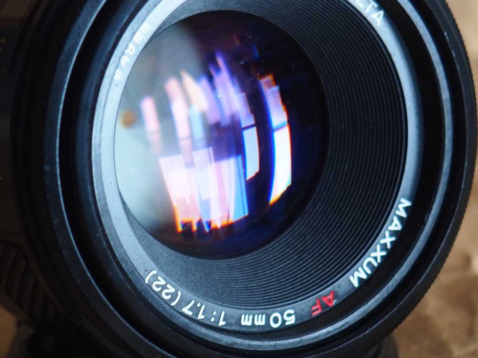 Obiektyw Minolta Maxxum AF f1.7/50mm.