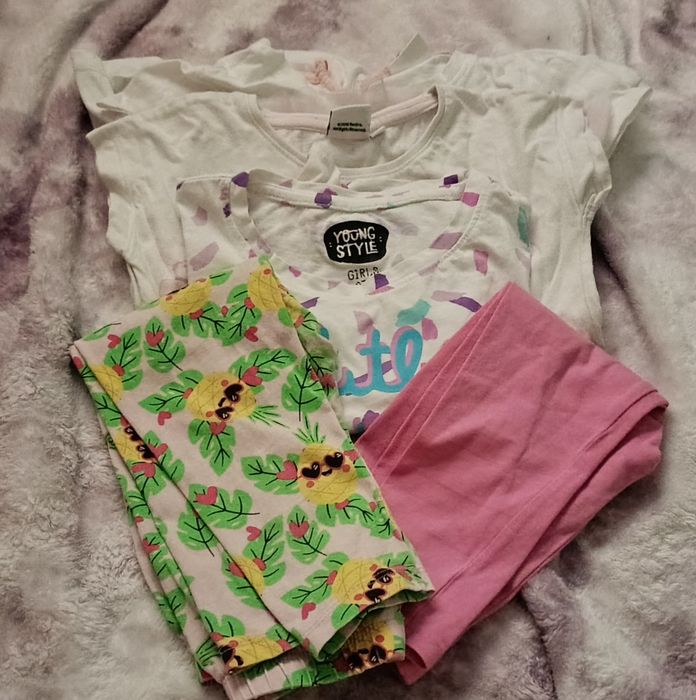 Koszulki i legginsy rozm.98