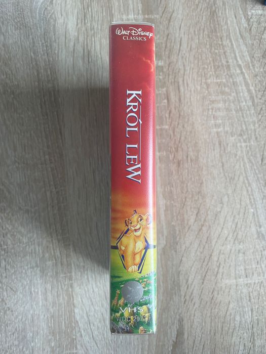 Oryginalna kaseta VHS z lat 90 Król Lew Walt Disney