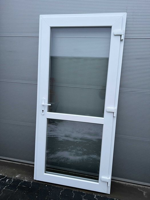 Drzwi PCV zewnętrzne SKLEPOWE  100x200 CIEPŁE Biuro  SZYBKA DOSTAWA PL