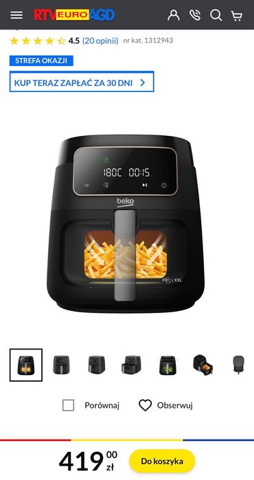 Air fryer Beko ExpertFry XXL