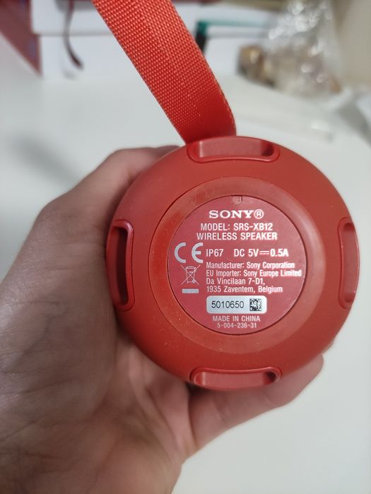 Coluna Portátil Sony Bluetooth SRSXB12B