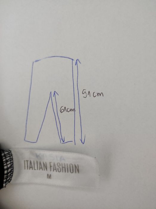 Spodnie ciążowe leginsy Italian Fashion czarne M zero waste