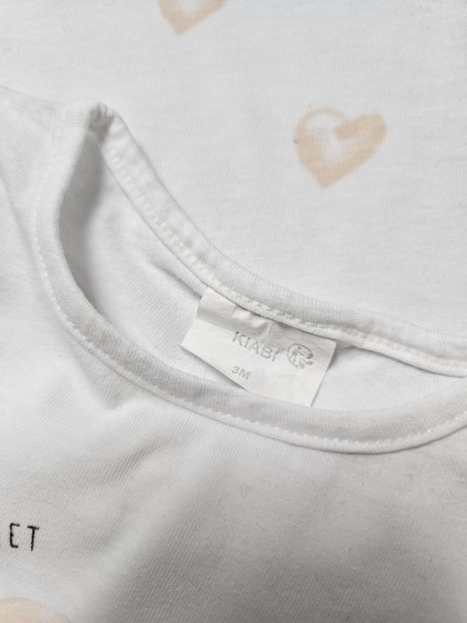 Zestaw komplet bluzka z krótkim rękawem rozmiar 62