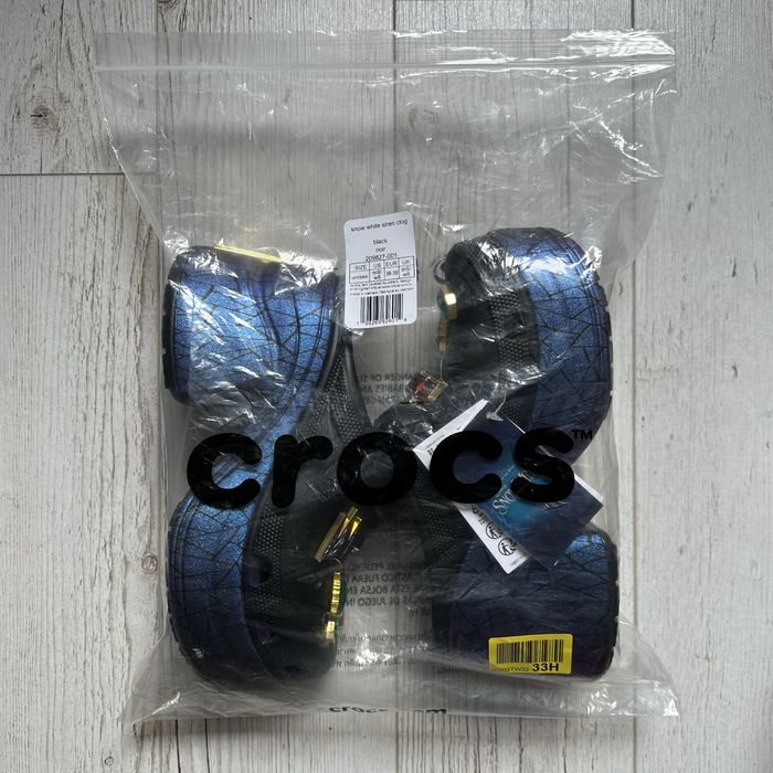 Pantofle chodaki na platformie CROCS SNOW WHITE SIREN CLOG Śnieżka