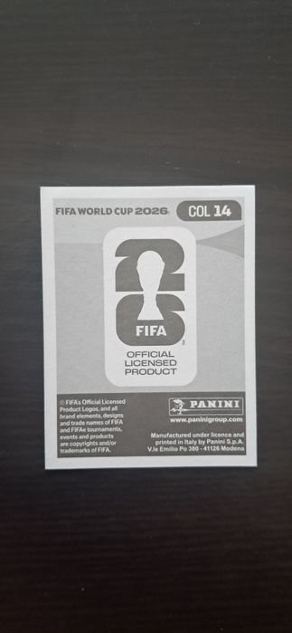 Cromo futebol de James Rodriguez(Mundial 2026)da Panini