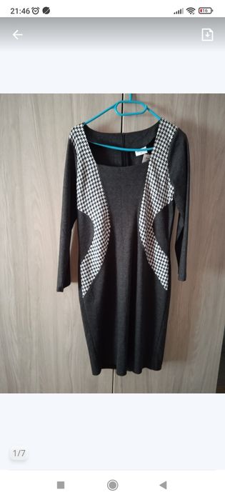 Czarna Elegancka sukienka rozmiar 40, nowa, dopasowująca