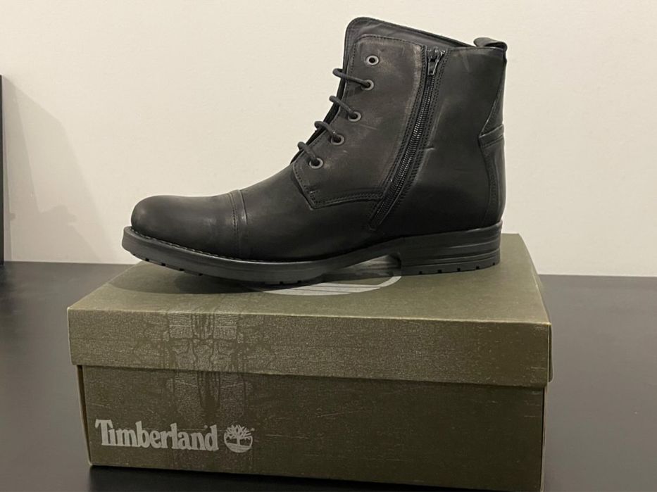 Botas pretas da Timberland