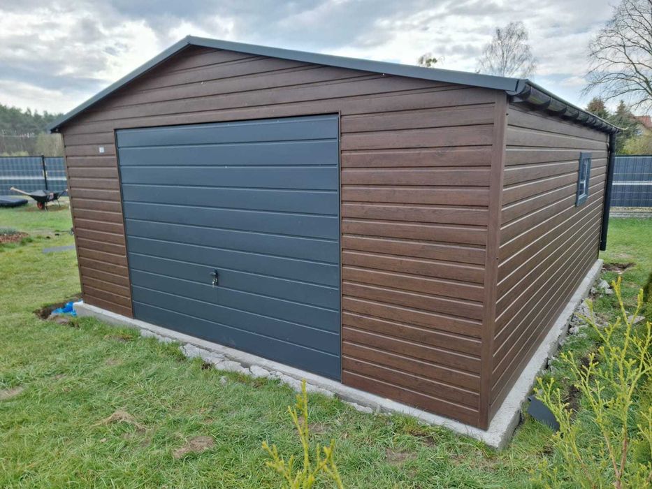 GARAŻ POZNAŃ Blaszak 4x6 m Garaż Blaszany PREMIUM garaże blaszane 4x6 5x6 6x5 6x6 PRODUCENT
