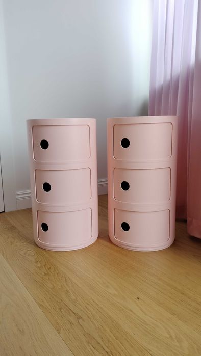 2 szafki Kartell Componibili Bio 5970 różowe - jak nowe