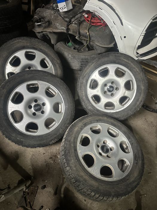 Диски + шины 215/60/16 зима Audu A6 A4 R16 5*112 шины