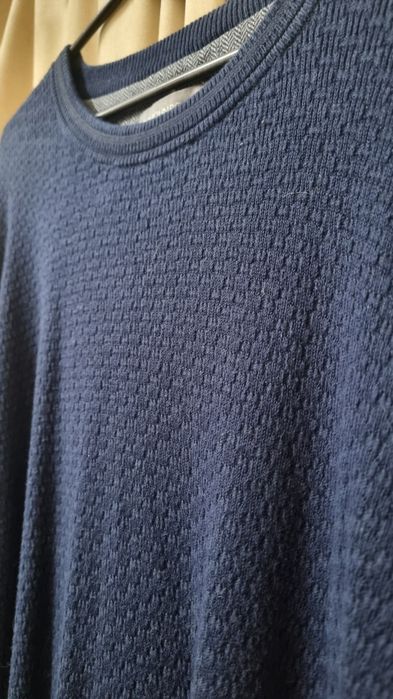 Granatowy męski sweter z bawełną 2xl RJR.John Rocha