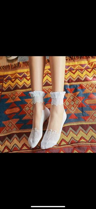 Skarpetki białe, komunia, wesele