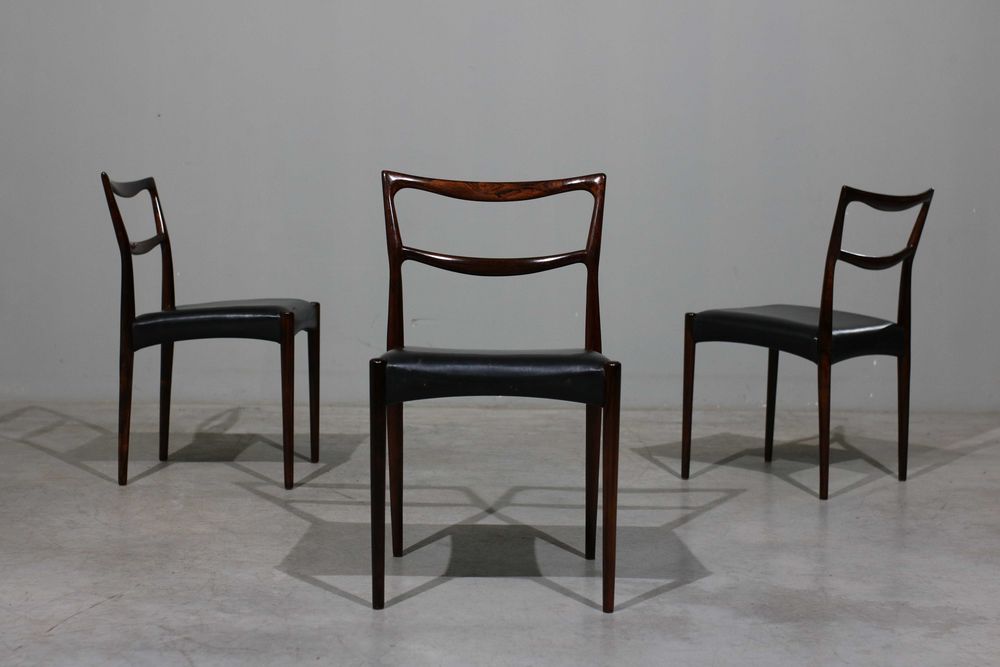 Conjunto de 6 cadeiras H.W.Klein em pau santo | Design Nórdico
