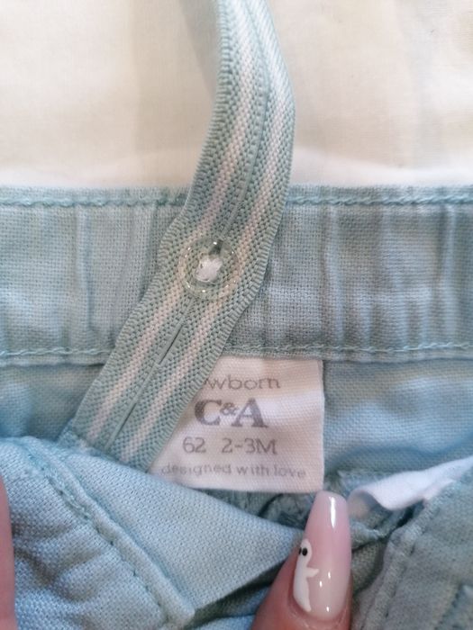 Calções Azuis Claros de Bebé Menino