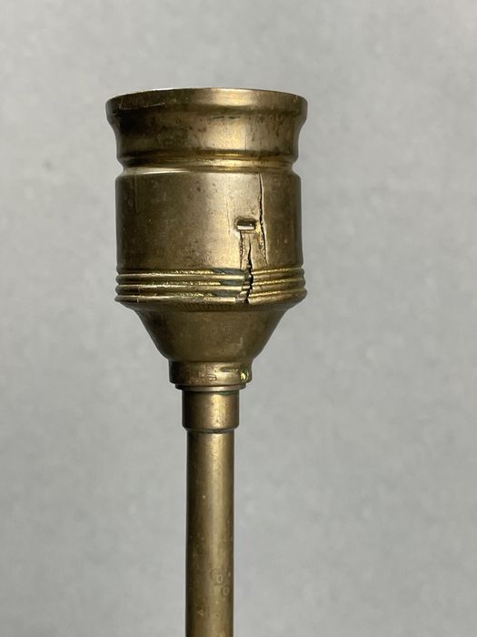 Настольная лампа фарфоровая, бронза