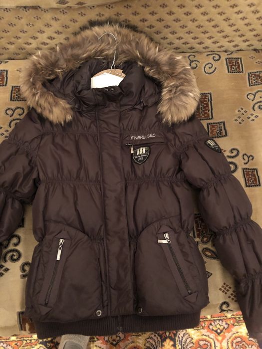 Пуховик зимний баклажан цвет