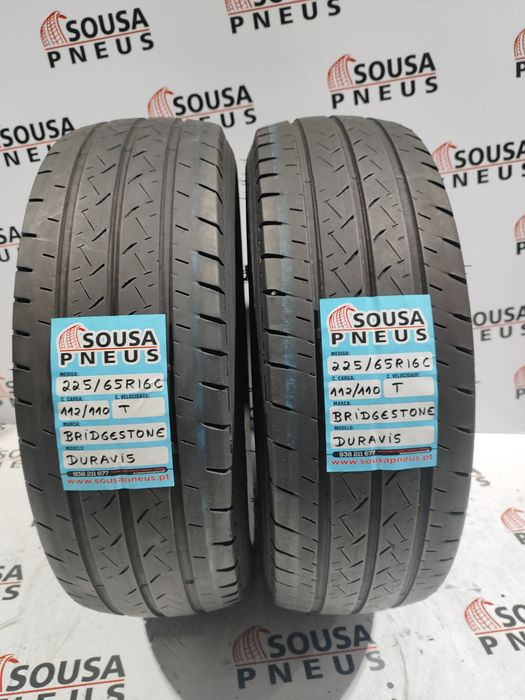 2 pneus semi novos 225-65R16C Bridgestone - Oferta dos Portes
