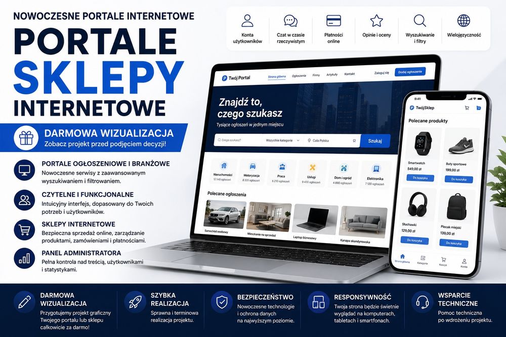 Portale Internetowe/Platformy internetowe/Sklepy internetowe