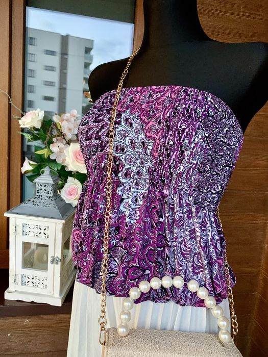 Bluzka top z odkrytymi ramionami