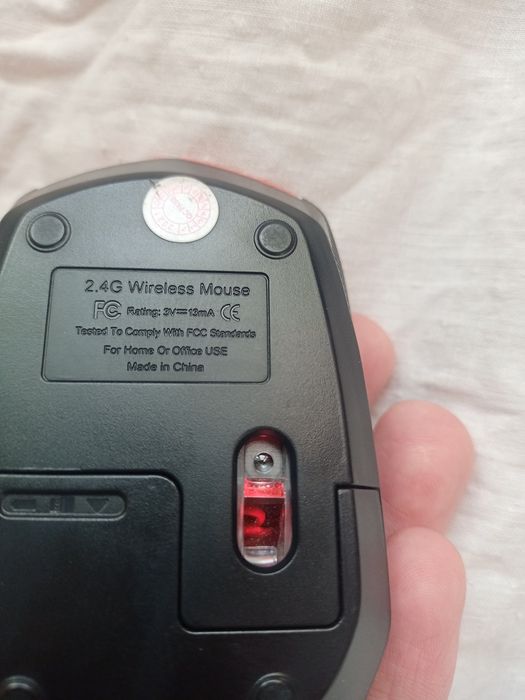 Мышь беспроводная маленькая оранжевая