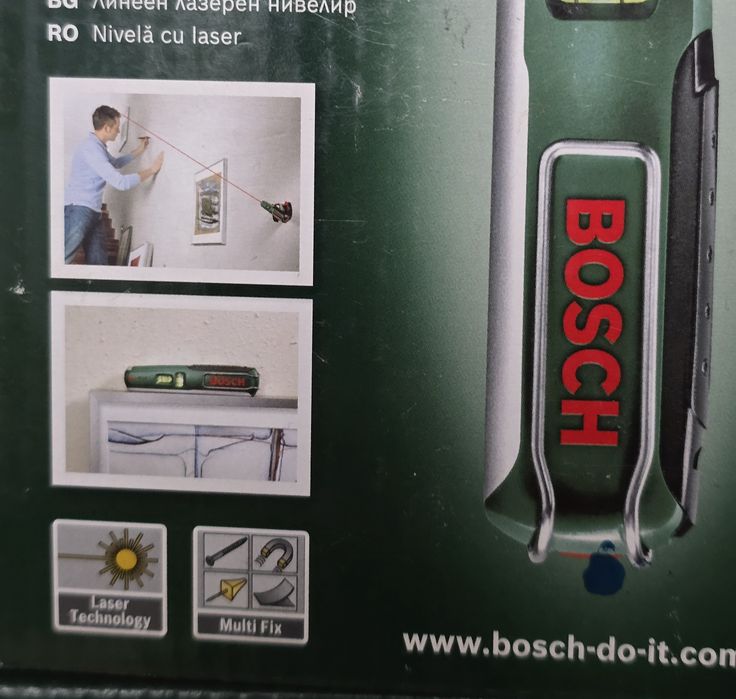 BOSCH poziomica laserowa nowa