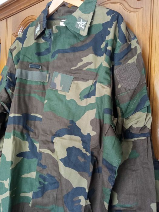 Farda militar de combate Exército Italiano camuflado Woodland Roma 90