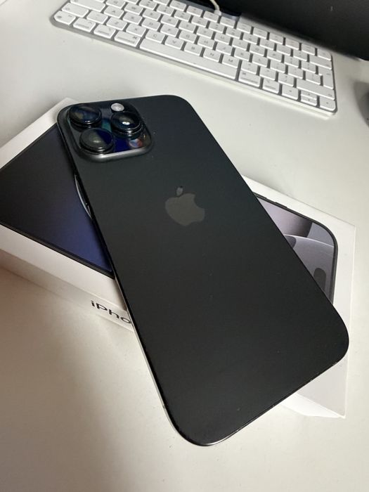 Bateria 100% iPhone 16 Pro Max 256gb Black Titanium