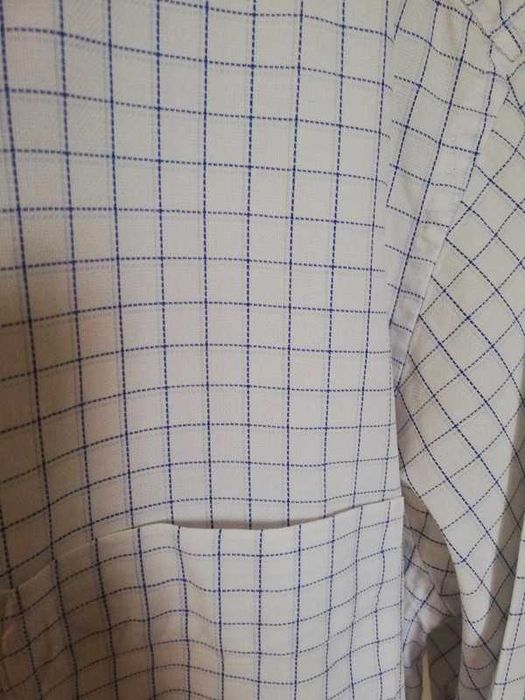 C. Comberti koszula w kratkę biało-niebieska r.L/ XL