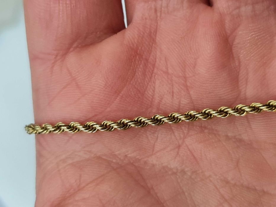 Ciekawa złota bransoletka damska/ 585/ 4.26 gram/ 19cm