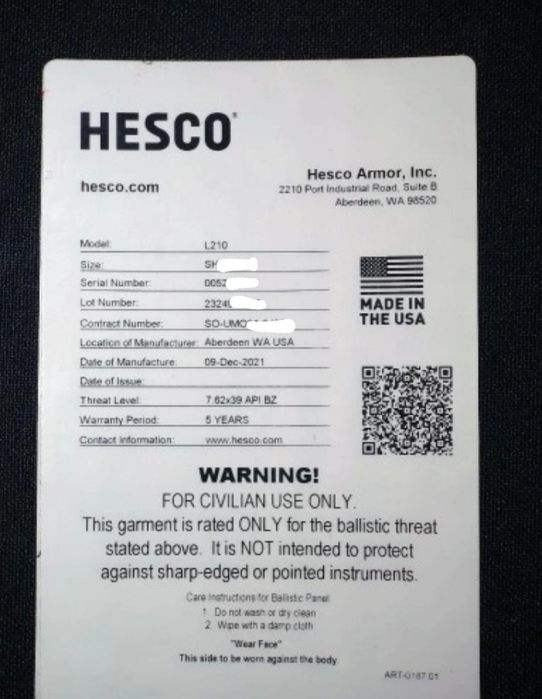 SAPI 3++ USA IGŁY płyty balistyczne z plate carrier ciras esapi