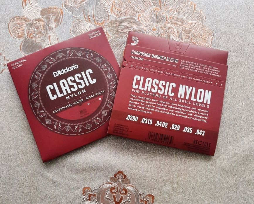 Struny D'Addario EJ27N Nowe do gitary klasycznej