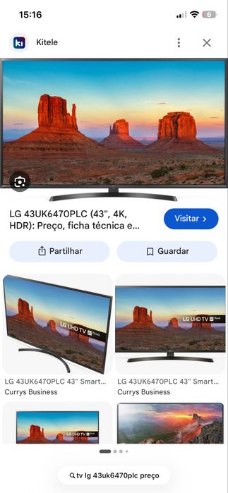Tv LG 43 polegadas