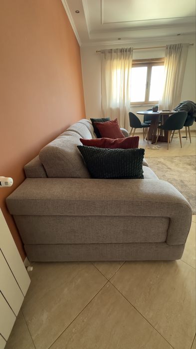 Sofá cinzento 245cm