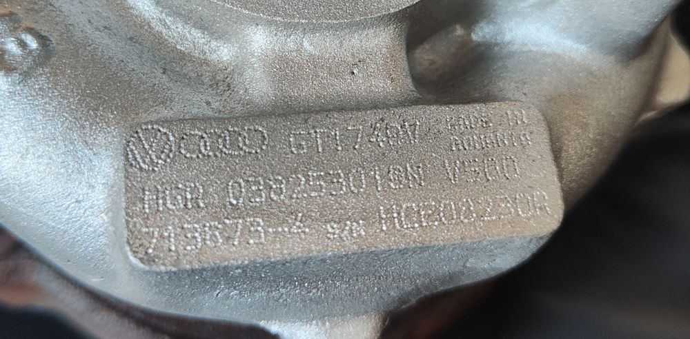 Турбіна VW 1.9TDI 038253019N Golf Sharan Caddy Alchambra Cordoba Ibiza