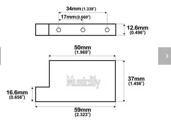 Tремоло блок для електрогітари з Floyd Rose.