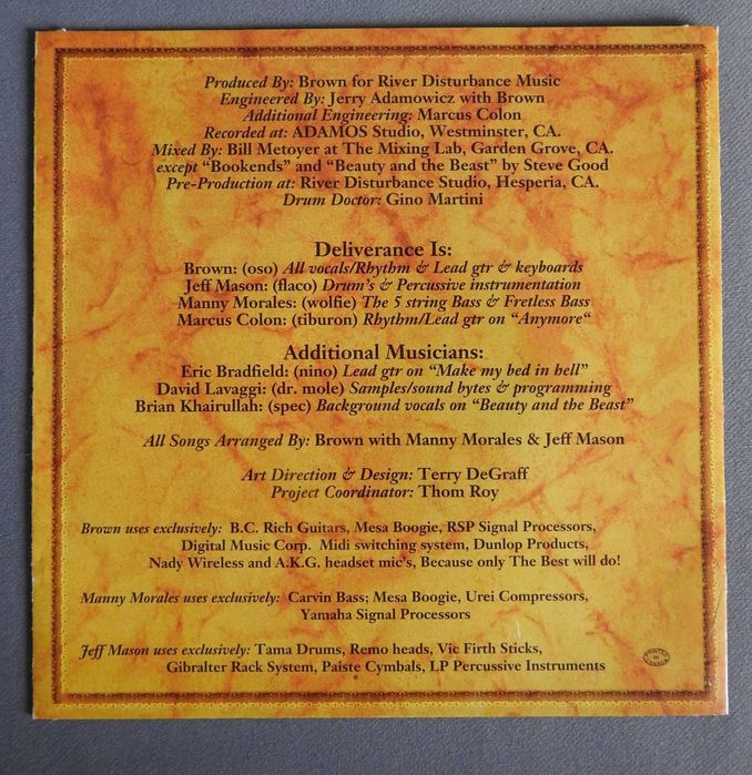 Deliverance Camelot-In-Smithereens CD USA 1995 оригинал EX