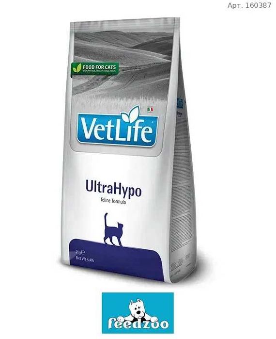 Сухий лікувальний корм для котів Farmina Vet Life UltraHypo при харчовій алергії 0,4 кг (022561) 160387