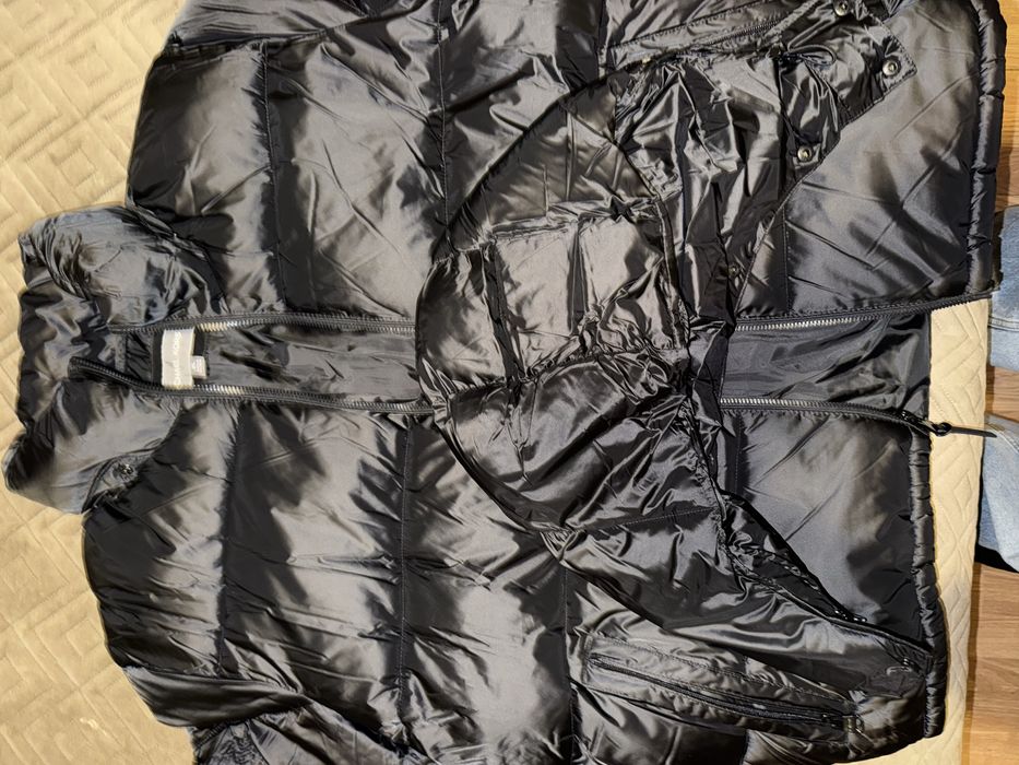 Michael Kors Men's Heavyweight Metallic Finish Hooded Puffer Jacket