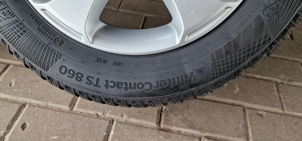 alufelgi+opony continental 195/65 r15 et50 vw golf vi touran  caddy