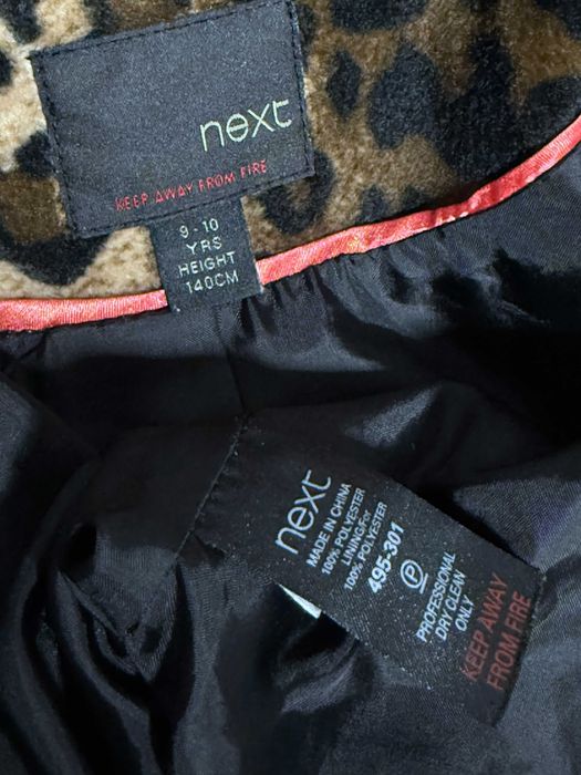 Тренч пальто леопард для дівчинки 9-10 років 140 см Next демісезон