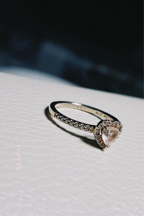 Каблучка "Блискуче серце"