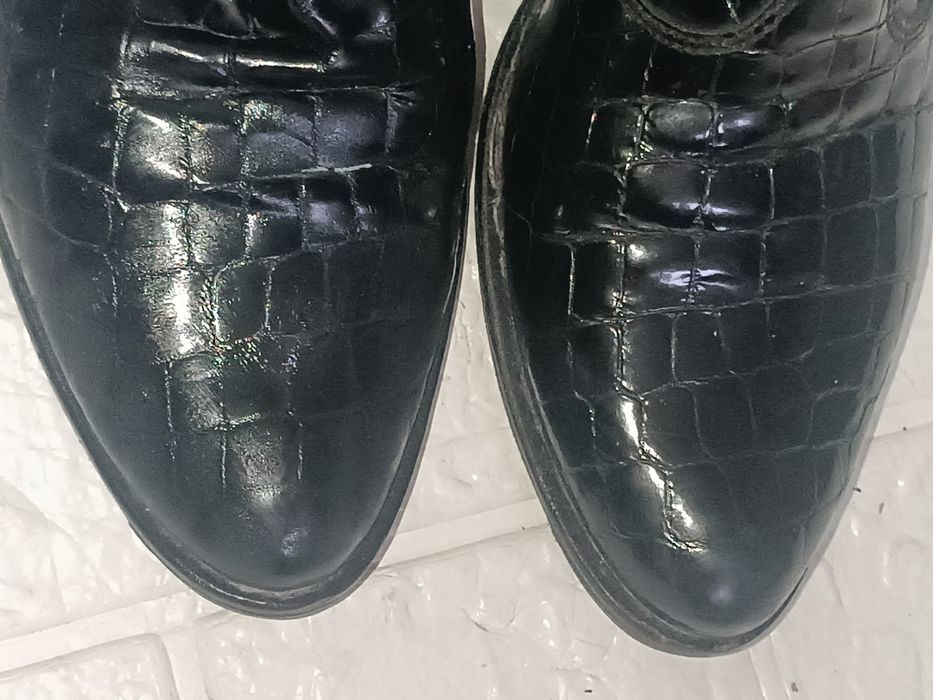 Шкіряніі чоботи 37 розмір Vero cuolo Кожаные женские сапоги Італія