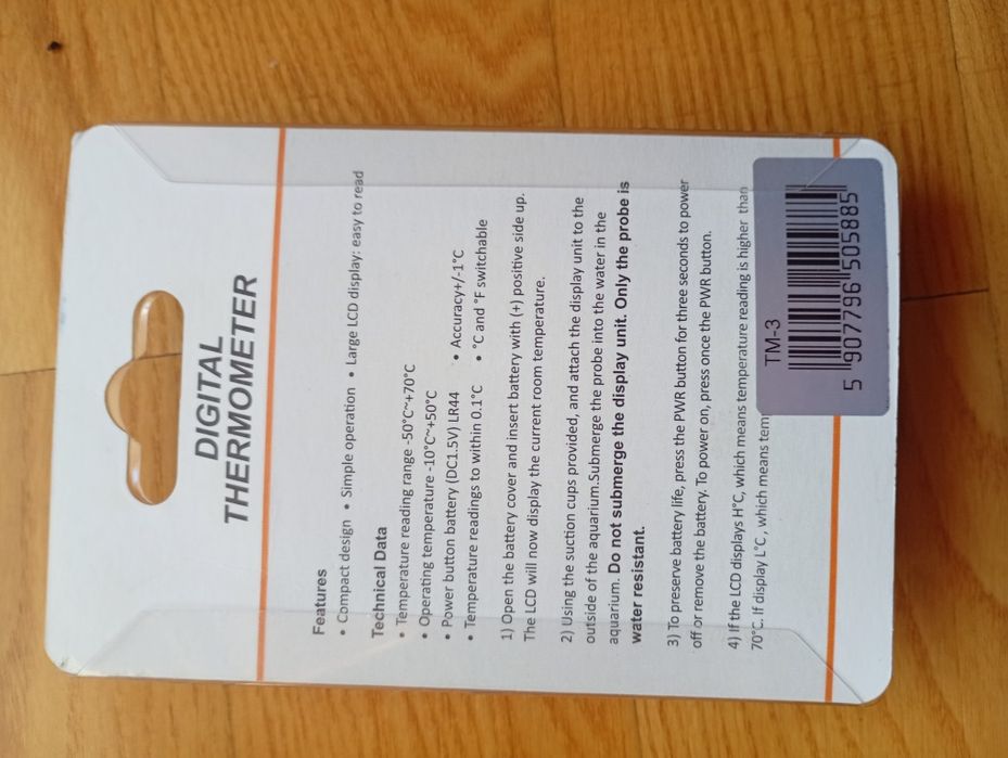Termometr do akwarium