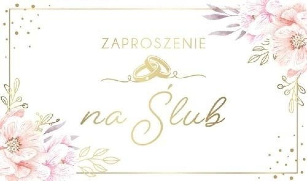 Zaproszenie Ślub (10szt) Armin Style oprawa: folia