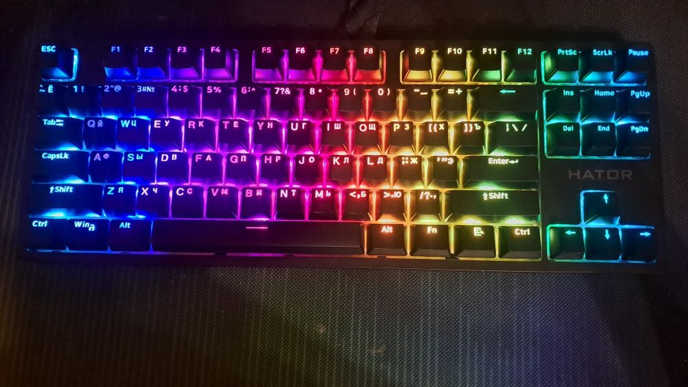 Клавиатура Hator Rockfall Mecha TKL 2 Orange